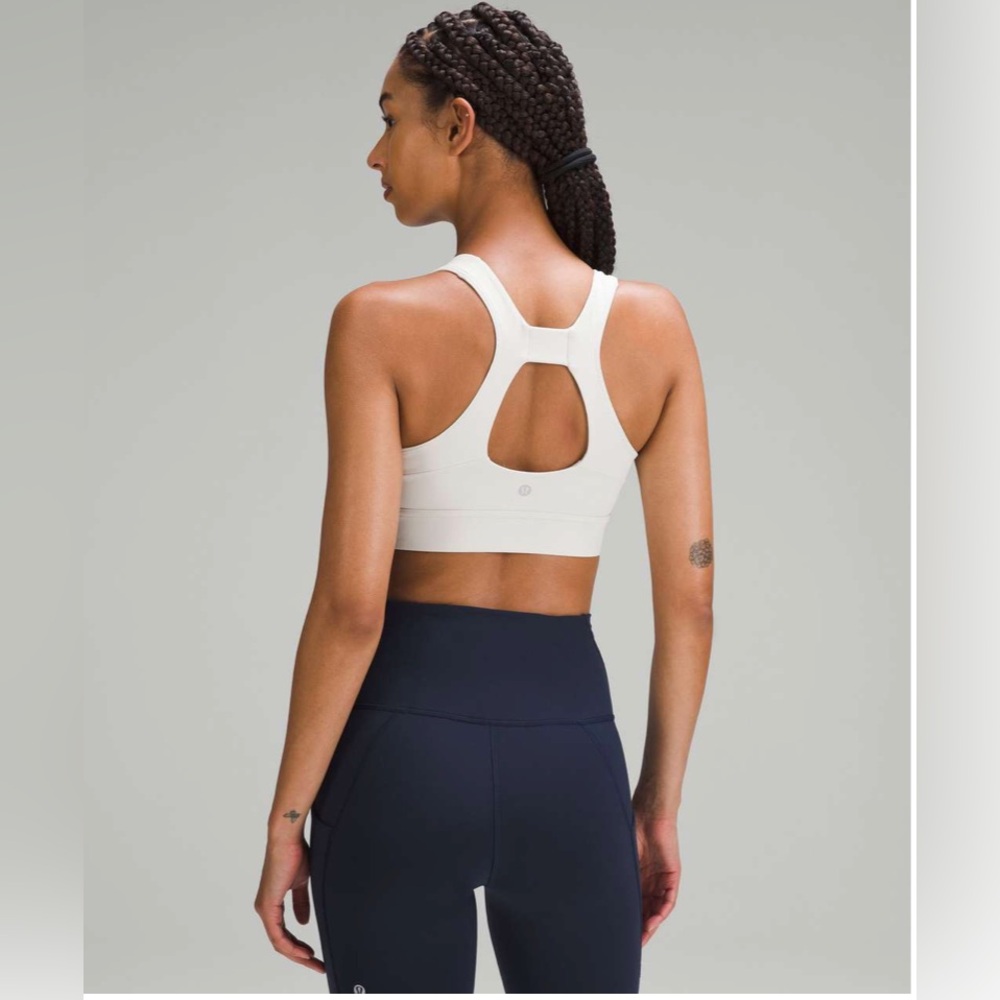 Lululemon Everlux Train *Medium Support C/D Cup Bra, Bone White, 12